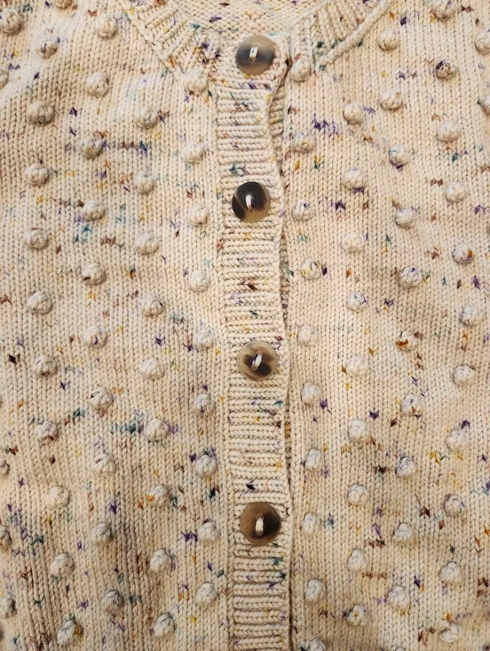 Misha & Puff Ellie Popcorn Cardigan in Iris Confetti - Picture 8 of 15
